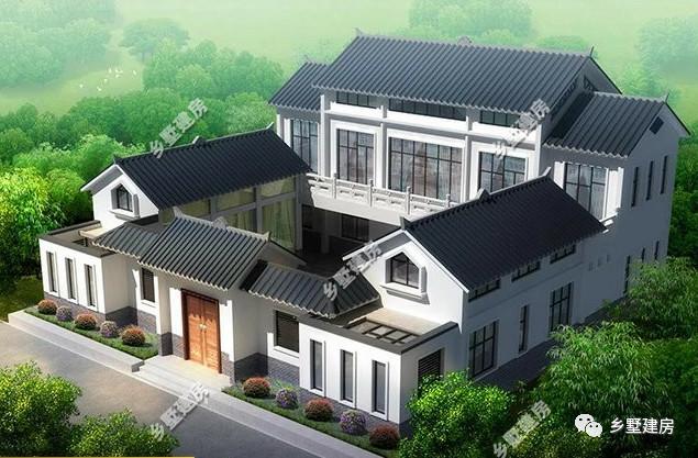 經(jīng)濟(jì)實(shí)惠的中式四合院別墅設(shè)計(jì)圖，簡(jiǎn)潔、耐看