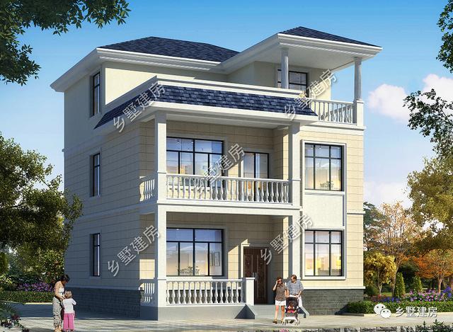 現(xiàn)代風(fēng)格農(nóng)村三層別墅設(shè)計(jì)圖，人人都贊嘆：這真是太漂亮了！