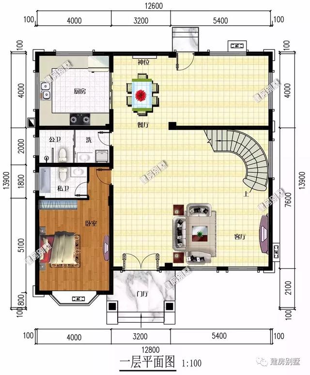 兩棟尺寸相近的別墅設(shè)計(jì)圖戶型，不僅住著舒服，也是真的有面子