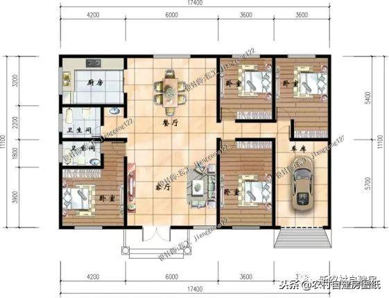 12款帶車庫(kù)的農(nóng)村別墅設(shè)計(jì)圖紙，每一款都很大氣實(shí)用