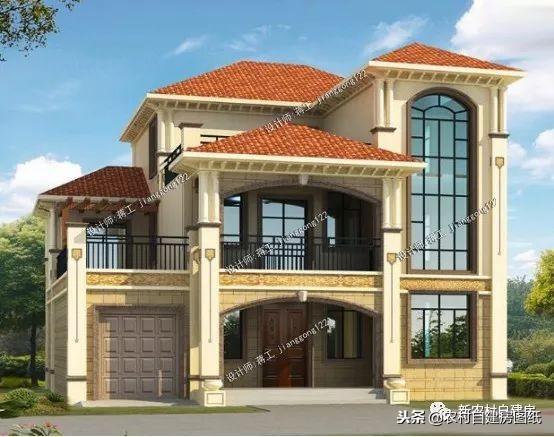 12款帶車庫(kù)的農(nóng)村別墅設(shè)計(jì)圖紙，每一款都很大氣實(shí)用