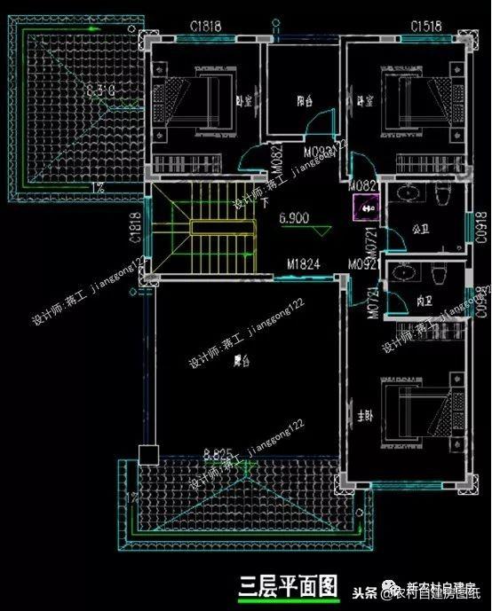 12款帶車庫(kù)的農(nóng)村別墅設(shè)計(jì)圖紙，每一款都很大氣實(shí)用