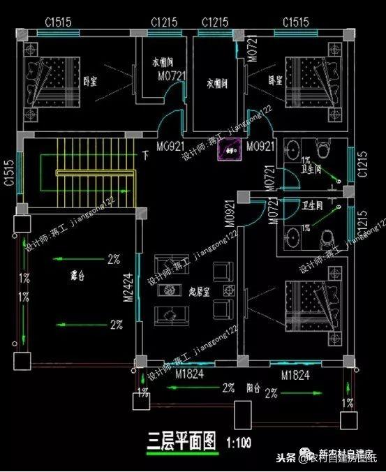 12款帶車庫(kù)的農(nóng)村別墅設(shè)計(jì)圖紙，每一款都很大氣實(shí)用