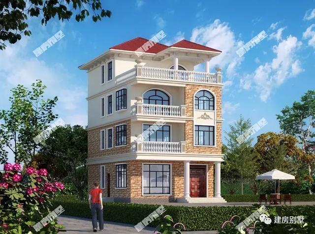 兩棟四層農(nóng)村自建房設(shè)計(jì)圖，外觀精致，戶型合理