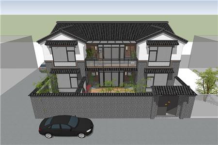 想建二層農(nóng)村自建房，有這款新中式別墅設(shè)計圖就夠了