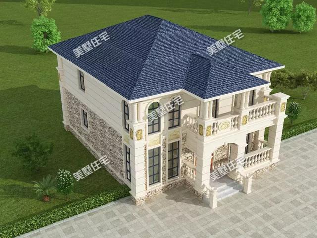 10X13米二層別墅設(shè)計(jì)圖，外觀精美，居住舒適，享受平淡的幸福