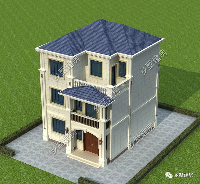 農(nóng)村自建三層小樓房設計圖，美觀大方，外觀時尚