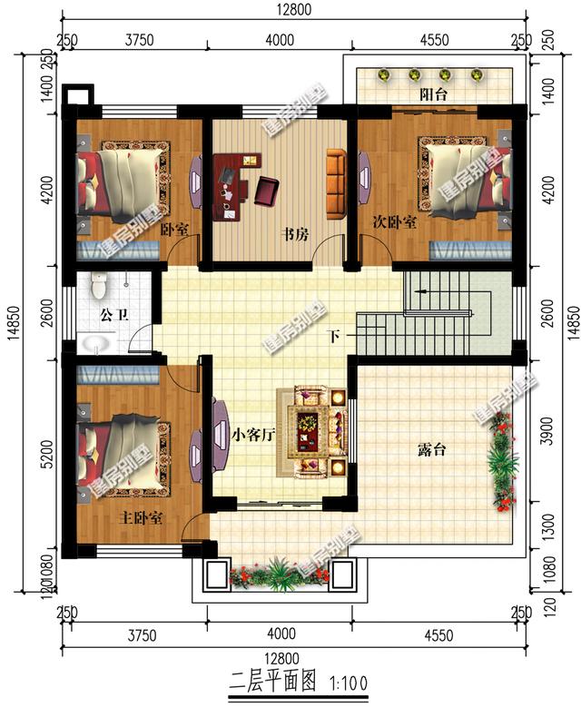 幾款兩層小別墅設(shè)計(jì)圖，戶型南北通透，35萬就搞定