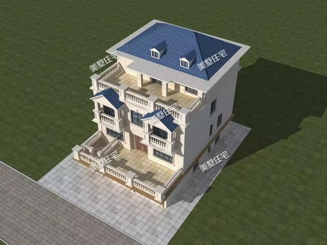 這款別墅外觀上拒絕平庸的立面造型，富有層次感，看起來大氣而亮眼