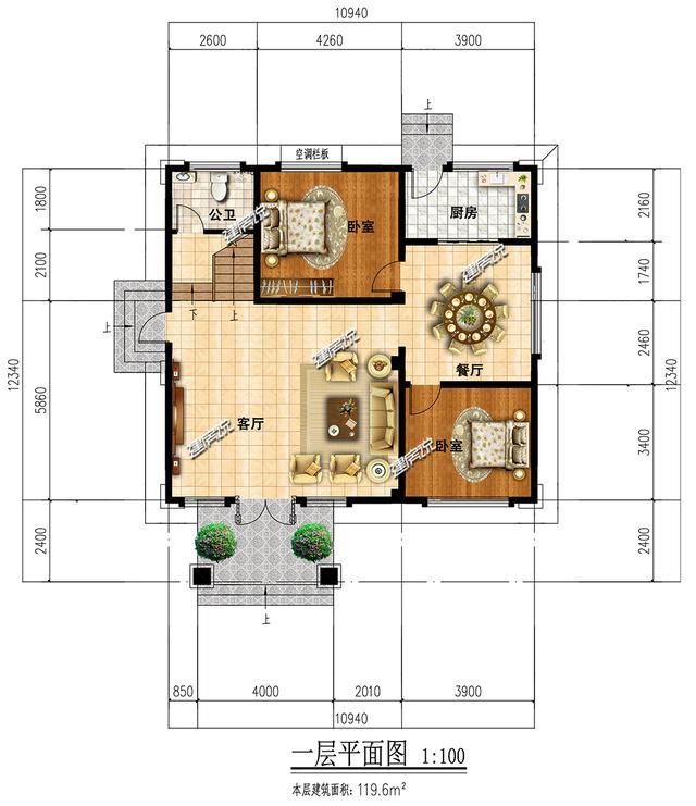 三層歐式別墅設(shè)計(jì)圖，7居室，大露臺(tái)，蓋一棟就是享受
