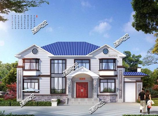 這款二層新中式別墅，外觀非常的漂亮，雖只有二層，卻一點不輸高層