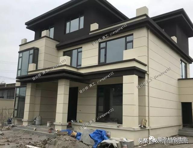 120平的三層別墅設計圖，2款案例25萬和35萬，時尚和經典中式你建哪款？