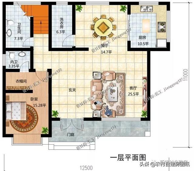 120平的三層別墅設計圖，2款案例25萬和35萬，時尚和經典中式你建哪款？