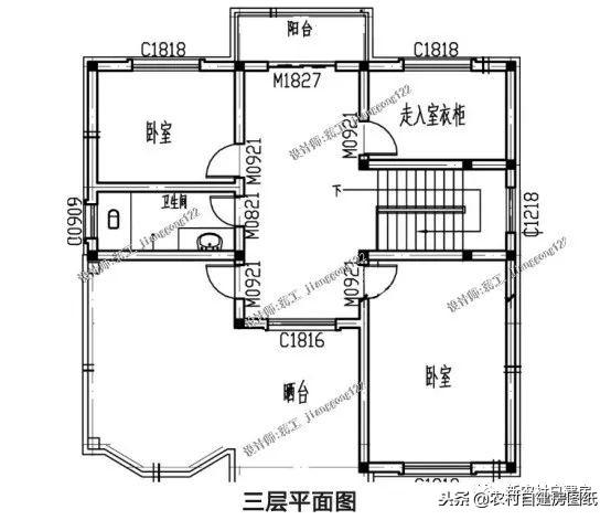 5款三層鄉(xiāng)村自建小別墅，框架結(jié)構(gòu)70年使用年限，三代都不過(guò)時(shí)