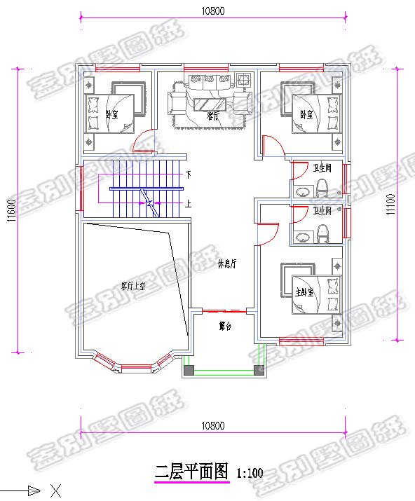 新出爐帶挑空客廳二層別墅設(shè)計(jì)圖，新年新氣象！