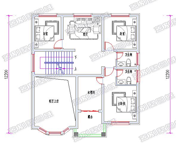 帶車庫+挑空客廳二層小別墅設(shè)計圖，11×12米你的理想首選！
