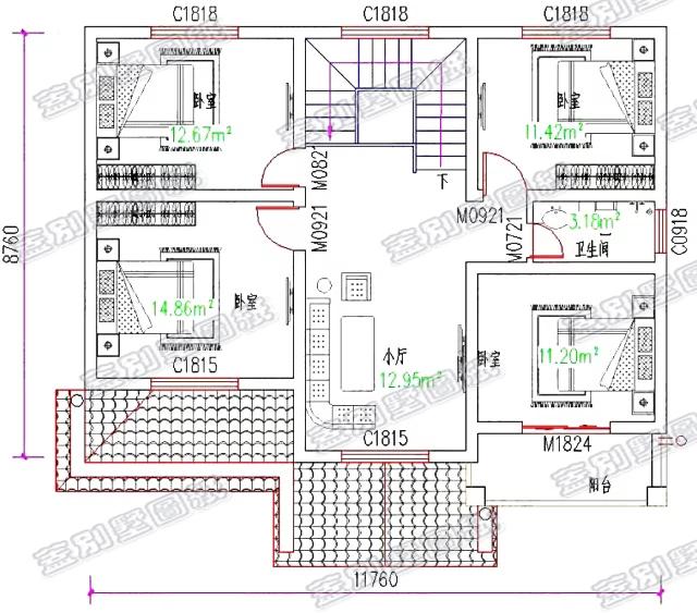 100平米帶車(chē)庫(kù)鄉(xiāng)村小別墅設(shè)計(jì)圖，您理想的溫馨小別墅！