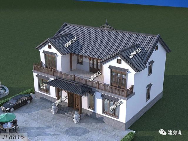 漂亮中式別墅設(shè)計圖，中國最美的房子，35萬就能建，漂亮有面子