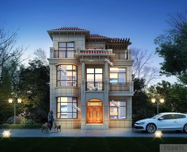 占地95㎡的3層別墅設(shè)計(jì)圖，開(kāi)春就建一棟，搶個(gè)好彩頭