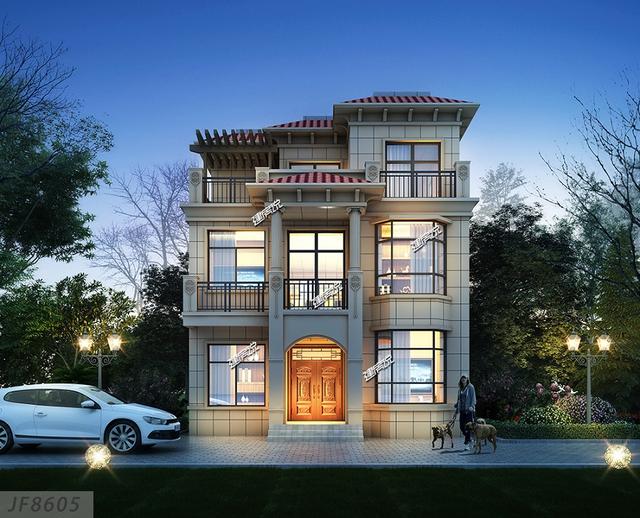 占地95㎡的3層別墅設(shè)計(jì)圖，開(kāi)春就建一棟，搶個(gè)好彩頭