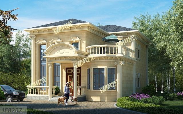 2層氣派別墅設(shè)計圖，花小錢蓋好房，沒人敢小看你