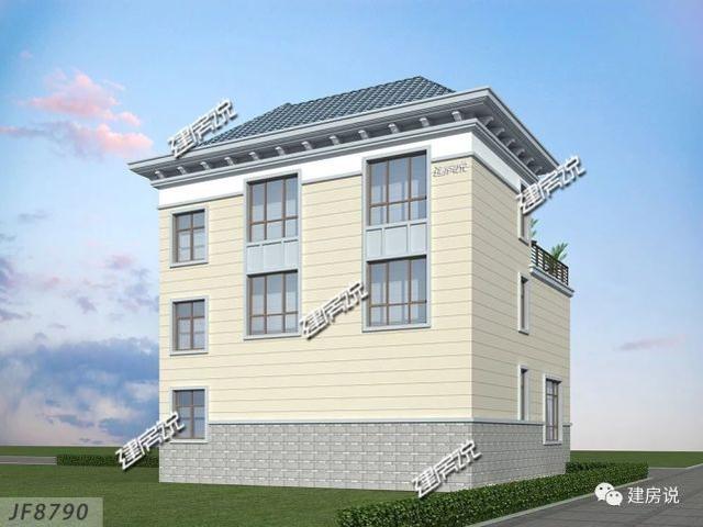 3層實用別墅設(shè)計圖，老家建新房，我強烈推薦這款！