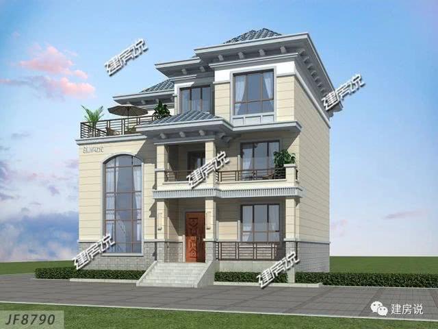 3層實用別墅設(shè)計圖，老家建新房，我強烈推薦這款！