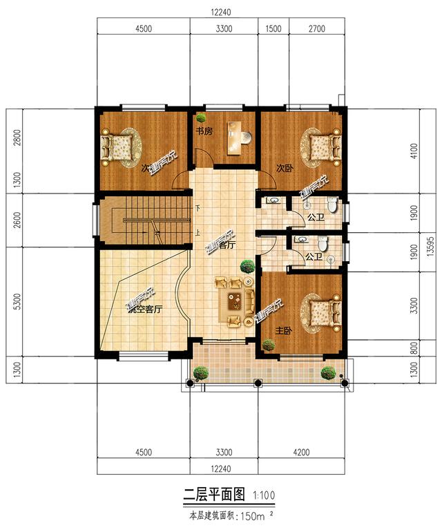 豪華歐式別墅設(shè)計圖，賺到了，花45萬建棟，等著門檻被踏爛