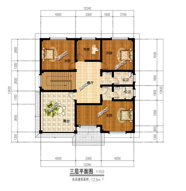 豪華歐式別墅設(shè)計圖，賺到了，花45萬建棟，等著門檻被踏爛
