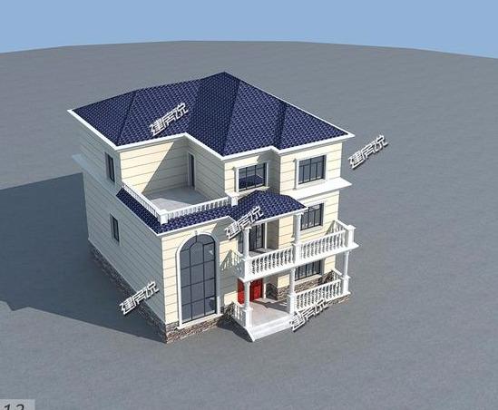 豪華歐式別墅設(shè)計圖，賺到了，花45萬建棟，等著門檻被踏爛