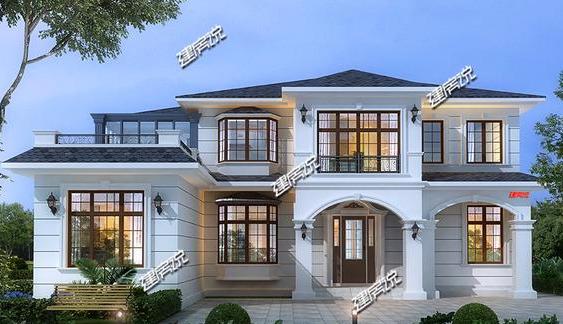 漂亮的二層歐式別墅設(shè)計(jì)圖，蓋在農(nóng)村沒人敢說你土