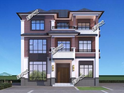 12x13.5米三層漂亮中式別墅設(shè)計圖，農(nóng)村建房首選中式，秒殺洋別墅