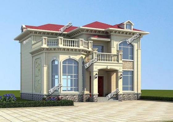 歐式大別墅設(shè)計(jì)圖，漂亮極了，花28萬(wàn)建造，看了的人都說(shuō)好