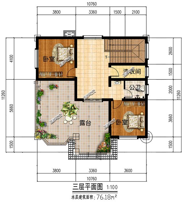 小占地豪宅設(shè)計(jì)圖，家有小宅基地，這樣建房豪華到爆，鄰居見了都說好