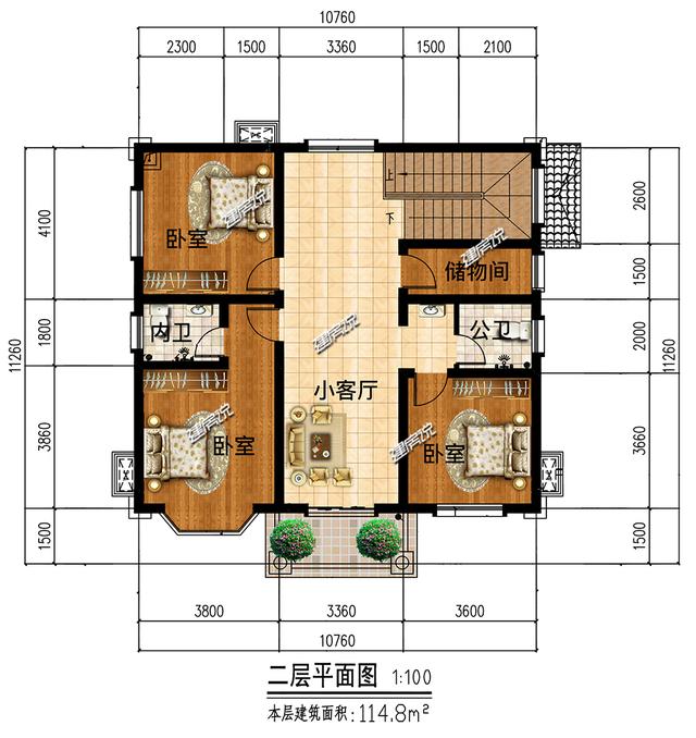小占地豪宅設(shè)計(jì)圖，家有小宅基地，這樣建房豪華到爆，鄰居見了都說好