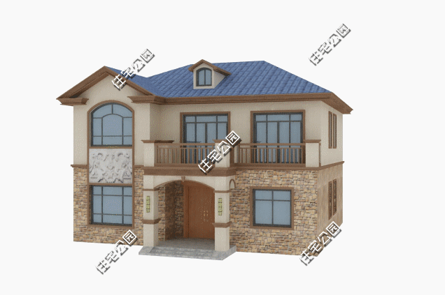 二層歐式別墅設計圖，外觀造型優(yōu)雅，室內布局合理