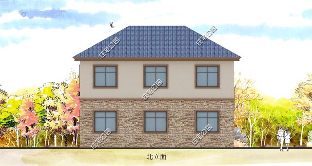 二層歐式別墅設計圖，外觀造型優(yōu)雅，室內布局合理