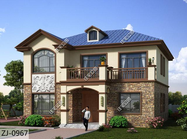 二層歐式別墅設計圖，外觀造型優(yōu)雅，室內布局合理