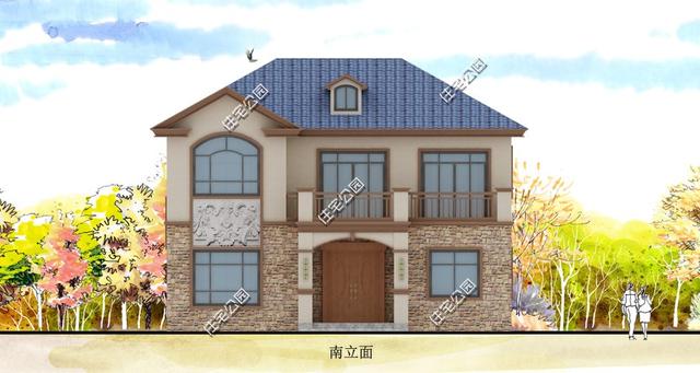 二層歐式別墅設計圖，外觀造型優(yōu)雅，室內布局合理