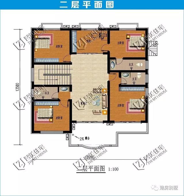 兩棟農(nóng)村自建房設(shè)計(jì)圖，布局能滿足現(xiàn)代式生活的需要，方便實(shí)用