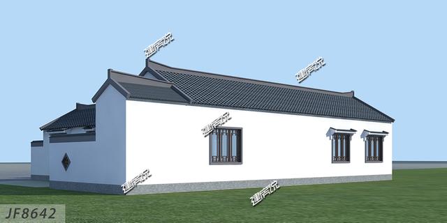 中國最好看中式四合院別墅設(shè)計圖，占地方正，四平八穩(wěn)，左右對稱