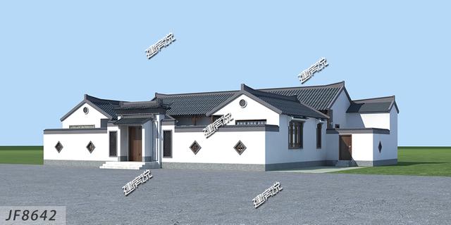 中國最好看中式四合院別墅設(shè)計圖，占地方正，四平八穩(wěn)，左右對稱