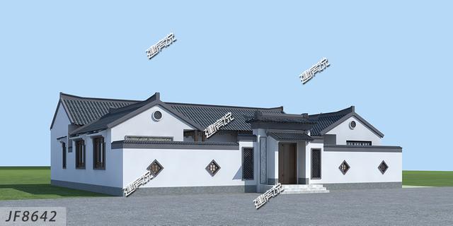 中國最好看中式四合院別墅設(shè)計圖，占地方正，四平八穩(wěn)，左右對稱
