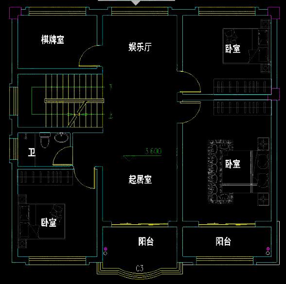 農(nóng)村三層別墅設計圖自建房建筑結(jié)構(gòu)水電施工圖，各個功能的布局合理及舒適
