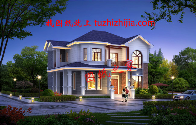 2019年12×10米農(nóng)村二層樓房設(shè)計(jì)圖，外觀優(yōu)雅，戶型合理