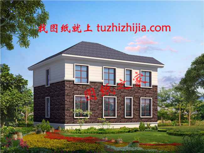 2019年12×10米農(nóng)村二層樓房設(shè)計(jì)圖，外觀優(yōu)雅，戶型合理