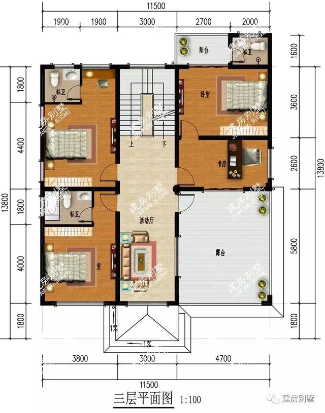 兩棟尺寸相近的四層農(nóng)村別墅設(shè)計(jì)圖，戶型通透，都是好戶型