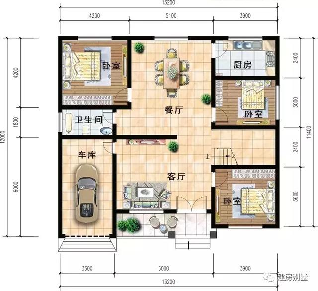 3棟一層自建房設(shè)計圖，造價經(jīng)濟又實用，戶型通透