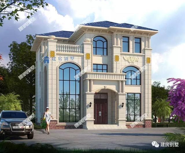 三棟面寬相近的農(nóng)村自建房設(shè)計(jì)圖，室內(nèi)的通透性好