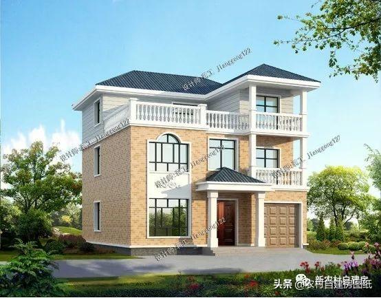 4款11×12米三層農(nóng)村別墅，第2款比較普通，但是卻勝在經(jīng)濟(jì)實用。